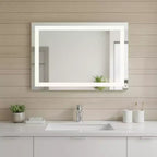 Miroir de courtoisie sans cadre HomeRoots 24, éclairé et transparent