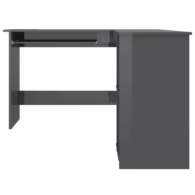 Bureau d'ordinateur moderne en L Clihome, poste de travail d'angle réglable avec de nombreuses étagères de rangement pour les petits espaces