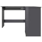 Bureau d'ordinateur moderne en L Clihome, poste de travail d'angle réglable avec de nombreuses étagères de rangement pour les petits espaces