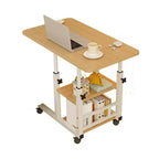 Table d'appoint réglable en hauteur COZONY, bureau mobile pour ordinateur portable avec roulettes, tiroir de rangement pour canapé, salon, chambre à coucher