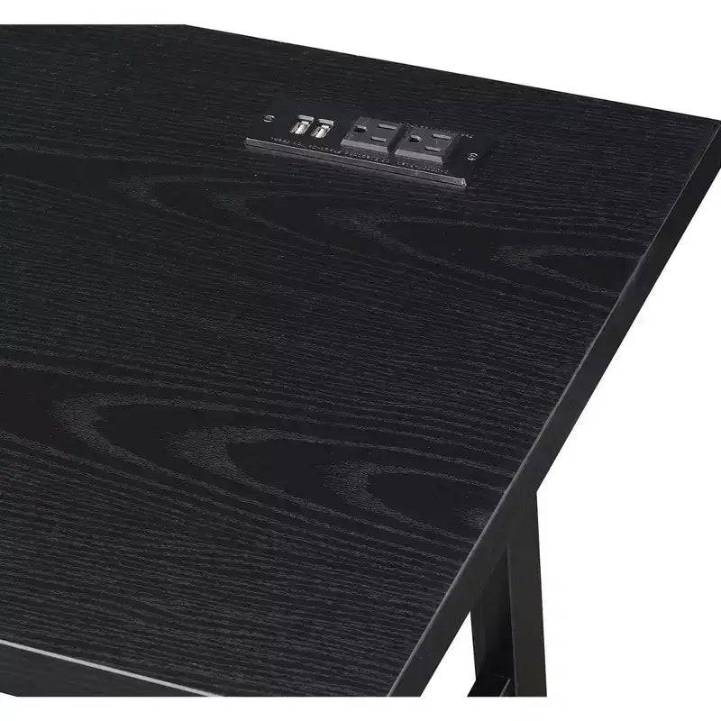 HomeStock Bureau d'ordinateur en bois composite de 86 cm de haut, couleur beige