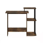 HomeStock Bureau en bois de peuplier couleur or de 76 cm de haut avec tiroir classeur