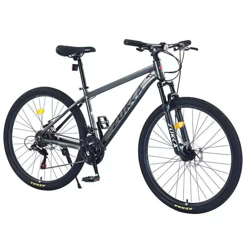 VTT Okak 27,5 pouces avec cadre en alliage d'aluminium, vélo tout-terrain pour enfants avec 21 vitesses et suspension avant, vélo pour enfants et adultes