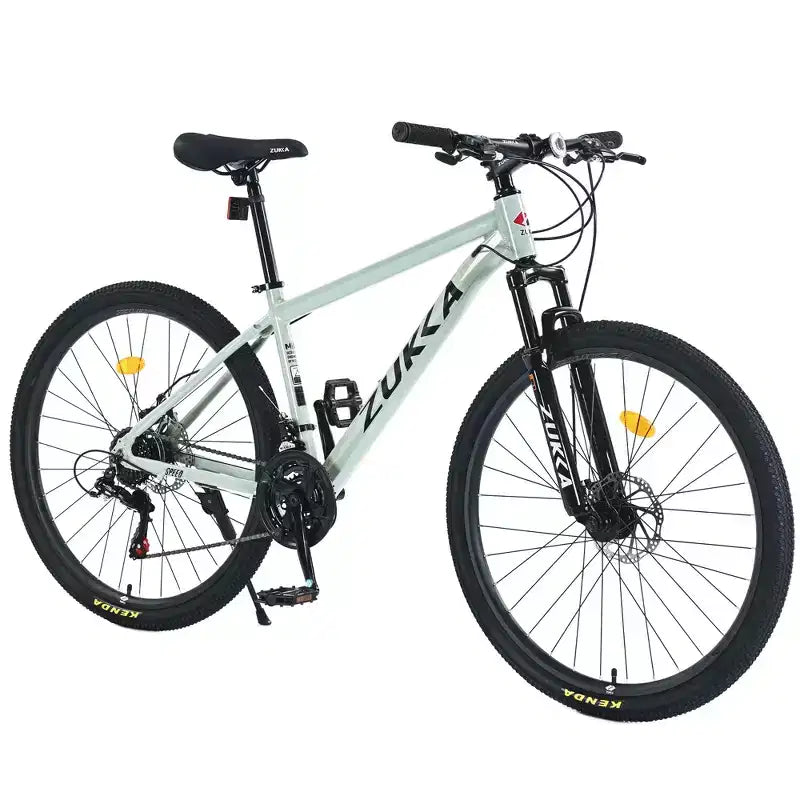 VTT Okak 27,5 pouces avec cadre en alliage d'aluminium, vélo tout-terrain pour enfants avec 21 vitesses et suspension avant, vélo pour enfants et adultes