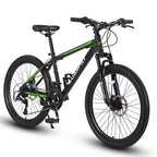 Vélo tout terrain Okak 26 pouces, 21 vitesses et freins à disque, vélo de cross pour enfants avec cadre en acier à haute teneur en carbone, vélo pour hommes adultes et adolescents