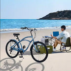 Vélo de plage Okak 26 pouces avec système 7 vitesses, vélo homme avec freins en V avant et arrière, vélo à cadre métallique pour adolescents et adultes