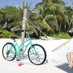 Vélo Okak 26 pouces pour femme avec 7 vitesses, vélo de plage cruiser avec double frein en V et selle rembourrée, vélo pour adulte pour les trajets quotidiens, les voyages, la montagne