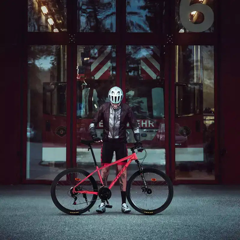 Vélo adulte Okak 26 pouces, 24 vitesses, fourche suspendue, VTT avec pneus KENDA et freins à disque, VTT à pneus larges pour hommes et femmes