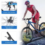 Vélo adulte Okak 26 pouces, 24 vitesses, fourche suspendue, VTT avec pneus KENDA et freins à disque, VTT à pneus larges pour hommes et femmes