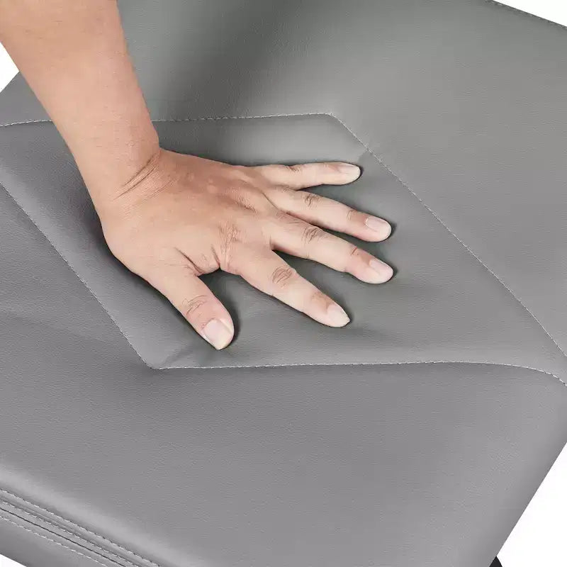 VECELO Repose-pieds Ottoman sous le bureau, en PU, réglable en hauteur, avec rembourrage confortable