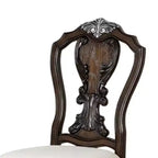 Chaise de salle à manger Royal Hampton (lot de 2), bois foncé sculpté orné