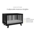 Lit de bébé convertible 3-en-1 Hudson de Babyletto avec kit de conversion pour lit de tout-petit