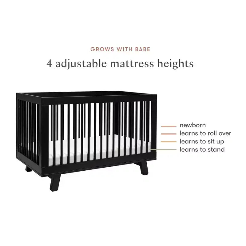 Lit de bébé convertible 3-en-1 Hudson de Babyletto avec kit de conversion pour lit de tout-petit