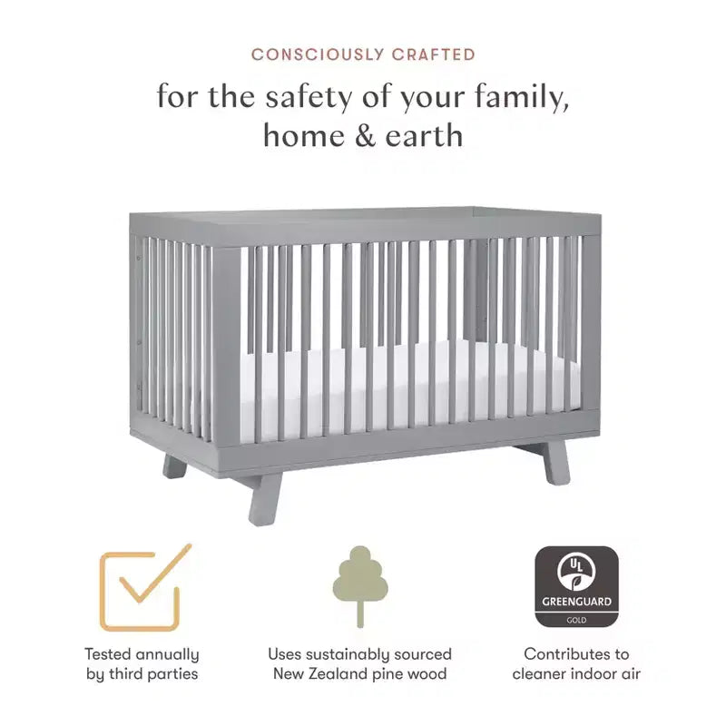 Lit de bébé convertible 3-en-1 Hudson de Babyletto avec kit de conversion pour lit de tout-petit