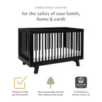 Lit de bébé convertible 3-en-1 Hudson de Babyletto avec kit de conversion pour lit de tout-petit
