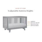 Lit de bébé convertible 3-en-1 Hudson de Babyletto avec kit de conversion pour lit de tout-petit