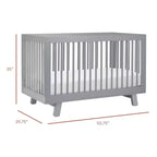 Lit de bébé convertible 3-en-1 Hudson de Babyletto avec kit de conversion pour lit de tout-petit