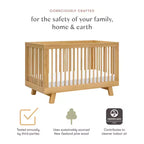 Lit de bébé convertible 3-en-1 Hudson de Babyletto avec kit de conversion pour lit de tout-petit