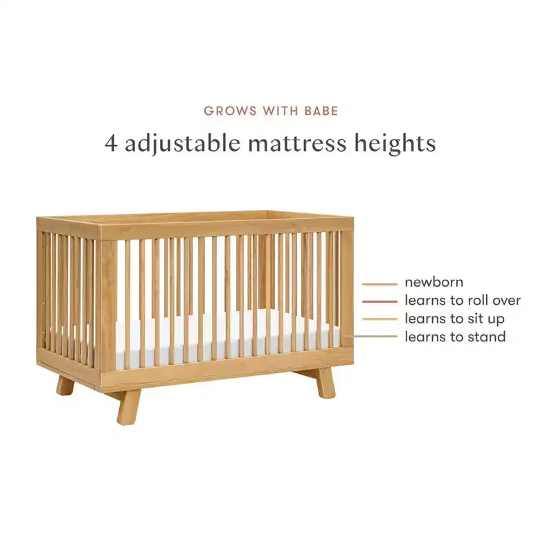Lit de bébé convertible 3-en-1 Hudson de Babyletto avec kit de conversion pour lit de tout-petit