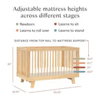 Lit de bébé convertible 3-en-1 Hudson de Babyletto avec kit de conversion pour lit de tout-petit
