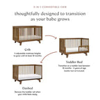 Lit de bébé convertible 3-en-1 Hudson de Babyletto avec kit de conversion pour lit de tout-petit