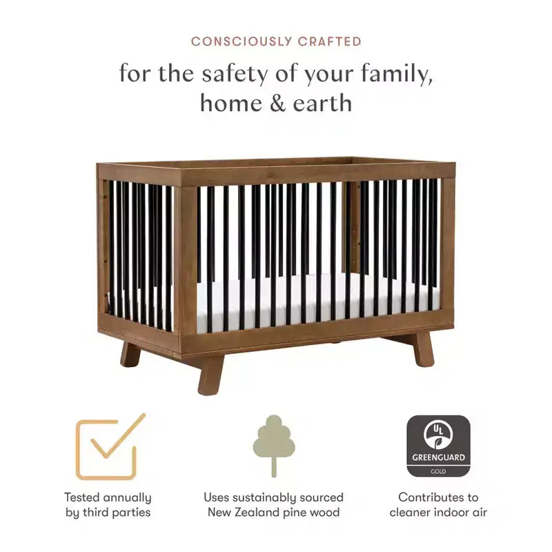 Lit de bébé convertible 3-en-1 Hudson de Babyletto avec kit de conversion pour lit de tout-petit