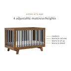 Lit de bébé convertible 3-en-1 Hudson de Babyletto avec kit de conversion pour lit de tout-petit