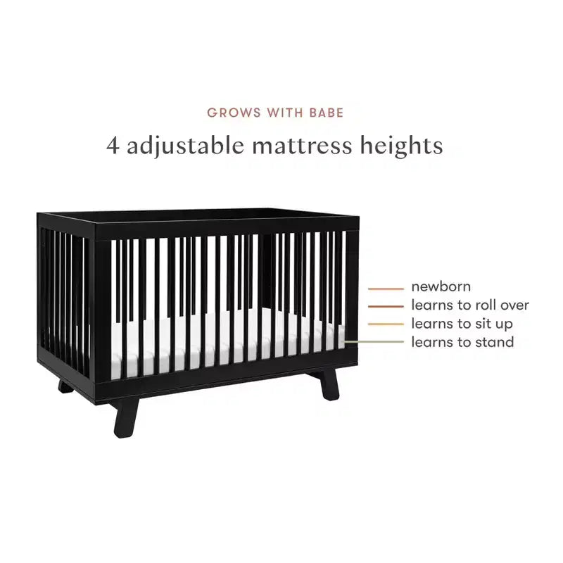 Lit de bébé convertible 3-en-1 Hudson de Babyletto avec kit de conversion pour lit de tout-petit