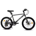 Vélo enfant Okak 20" avec 7 vitesses et cadre en acier, vélo enfant avec double freins à disque et pneus de 1,75", vélos cruiser pour garçons et filles