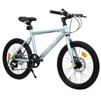 Vélo enfant Okak 20" avec 7 vitesses et cadre en acier, vélo enfant avec double freins à disque et pneus de 1,75", vélos cruiser pour garçons et filles