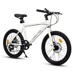 Vélo enfant Okak 20" avec 7 vitesses et cadre en acier, vélo enfant avec double freins à disque et pneus de 1,75", vélos cruiser pour garçons et filles