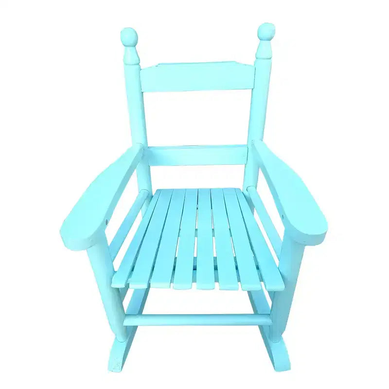 Fauteuil à bascule Whisen Kids, conception robuste en bois dur avec dossier à lattes, sûr et confortable, facile à assembler