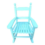 Fauteuil à bascule Whisen Kids, conception robuste en bois dur avec dossier à lattes, sûr et confortable, facile à assembler