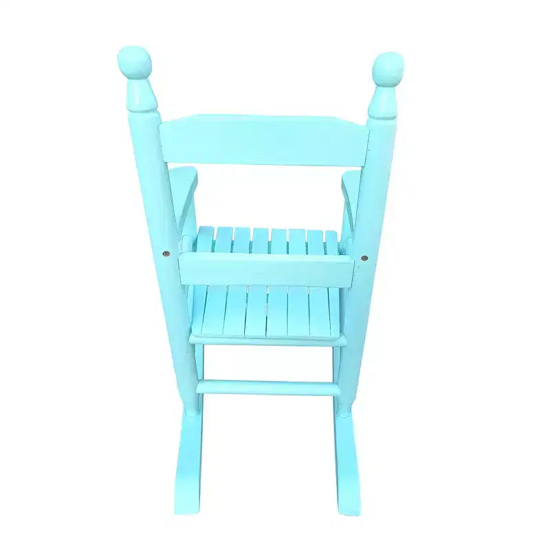 Fauteuil à bascule Whisen Kids, conception robuste en bois dur avec dossier à lattes, sûr et confortable, facile à assembler