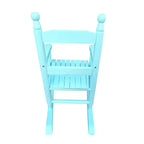 Fauteuil à bascule Whisen Kids, conception robuste en bois dur avec dossier à lattes, sûr et confortable, facile à assembler