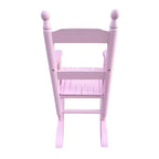 Fauteuil à bascule Whisen Kids, conception robuste en bois dur avec dossier à lattes, sûr et confortable, facile à assembler