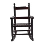 Fauteuil à bascule Whisen Kids, conception robuste en bois dur avec dossier à lattes, sûr et confortable, facile à assembler