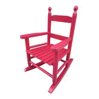 Fauteuil à bascule Whisen Kids, conception robuste en bois dur avec dossier à lattes, sûr et confortable, facile à assembler