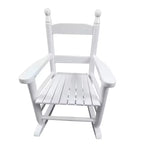 Fauteuil à bascule Whisen Kids, conception robuste en bois dur avec dossier à lattes, sûr et confortable, facile à assembler