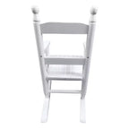 Fauteuil à bascule Whisen Kids, conception robuste en bois dur avec dossier à lattes, sûr et confortable, facile à assembler
