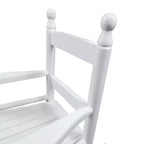 Fauteuil à bascule Whisen Kids, conception robuste en bois dur avec dossier à lattes, sûr et confortable, facile à assembler