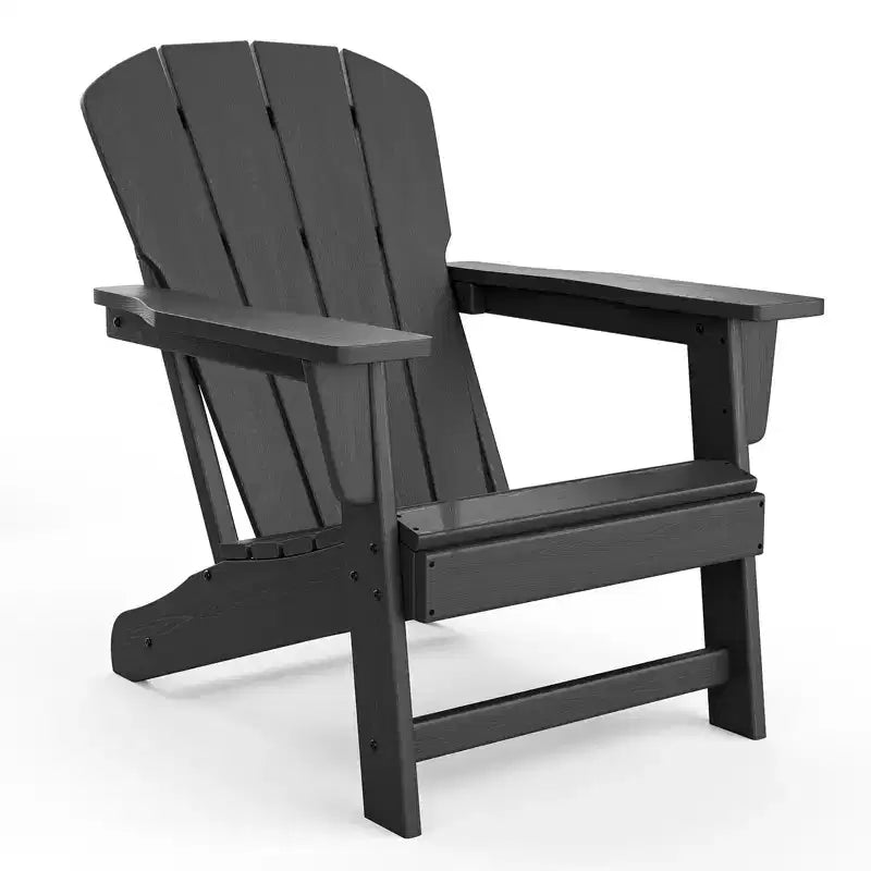Chaise Adirondack COZONY, Chaise d'extérieur en PEHD avec capacité de charge élevée, Chaise de patio résistante aux intempéries pour pelouse et jardin