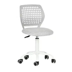 Chaise de bureau pivotante pour enfants Homy Casa avec siège rembourré et roulettes