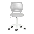 Chaise de bureau pivotante pour enfants Homy Casa avec siège rembourré et roulettes