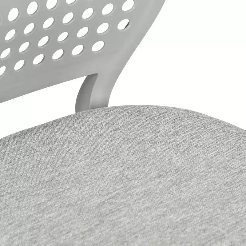 Chaise de bureau pivotante pour enfants Homy Casa avec siège rembourré et roulettes