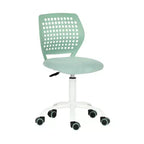 Chaise de bureau pivotante pour enfants Homy Casa avec siège rembourré et roulettes