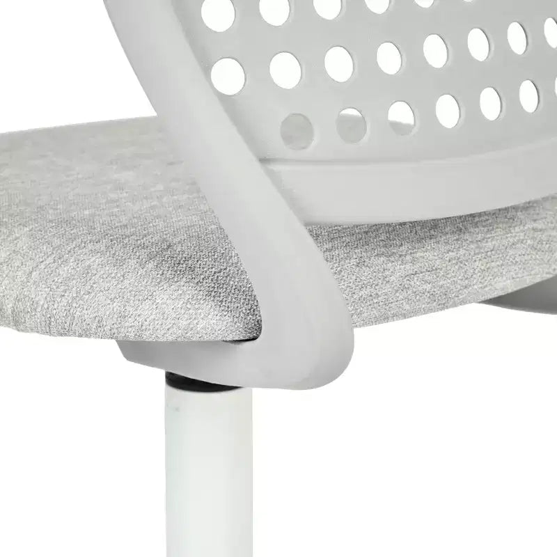 Chaise de bureau pivotante pour enfants Homy Casa avec siège rembourré et roulettes