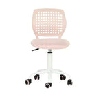 Chaise de bureau pivotante pour enfants Homy Casa avec siège rembourré et roulettes