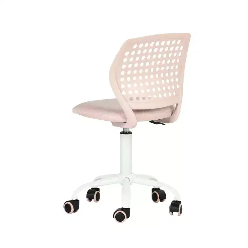 Chaise de bureau pivotante pour enfants Homy Casa avec siège rembourré et roulettes