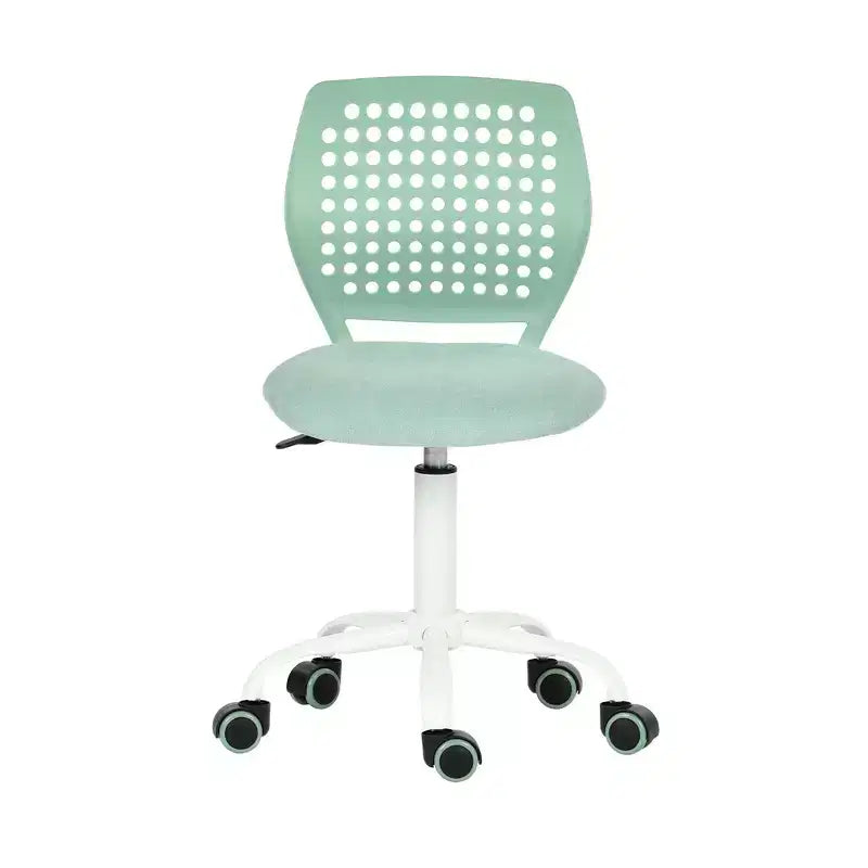 Chaise de bureau pivotante pour enfants Homy Casa avec siège rembourré et roulettes